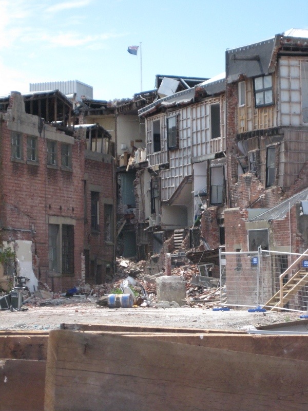 Crumbling walls in the Red Zone Crumbling walls in the Red Zone