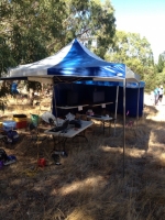 Finish and results setup SS2 Mt Beckworth