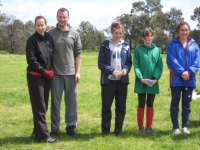 New members Lian and Adrian Perry on the left – 2nd in E relay to the DR team